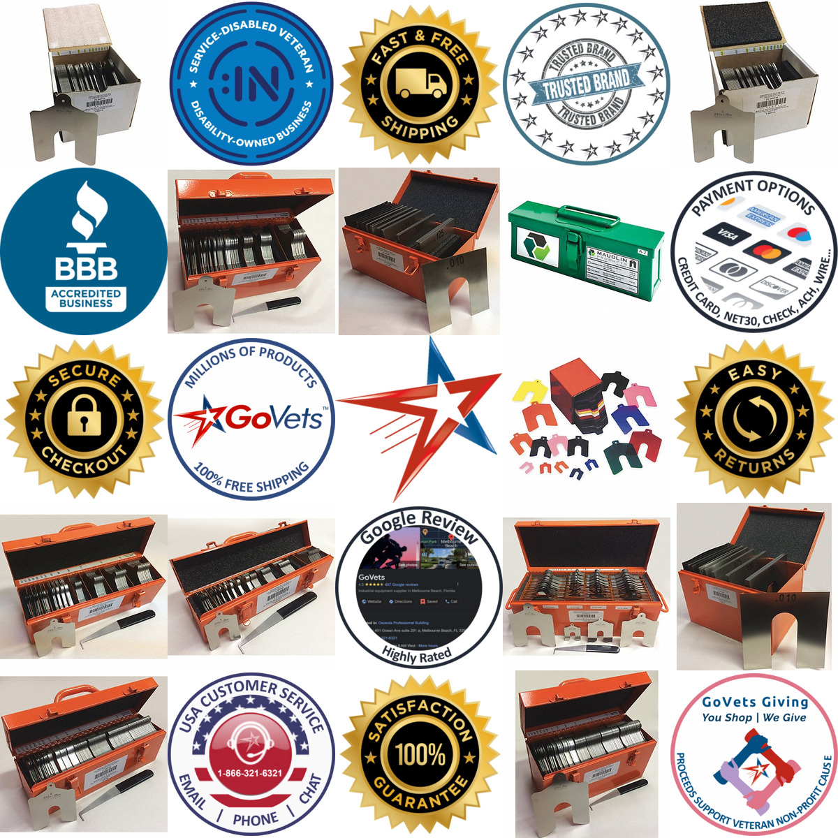 A selection of Slotted Shim Assortments products on GoVets
