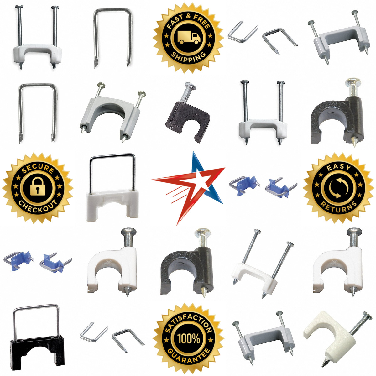 A selection of Cable Staples products on GoVets