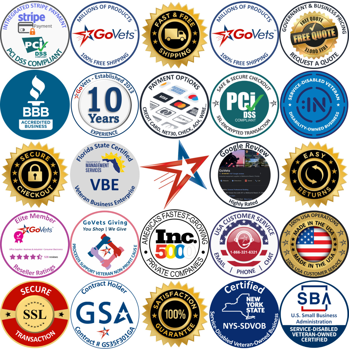 A selection of Button Head products on GoVets