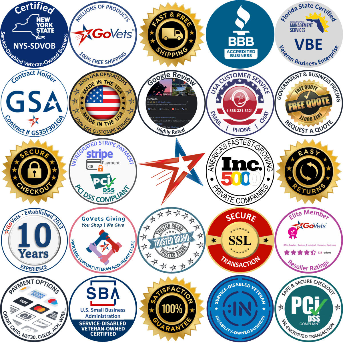 A selection of Hex products on GoVets