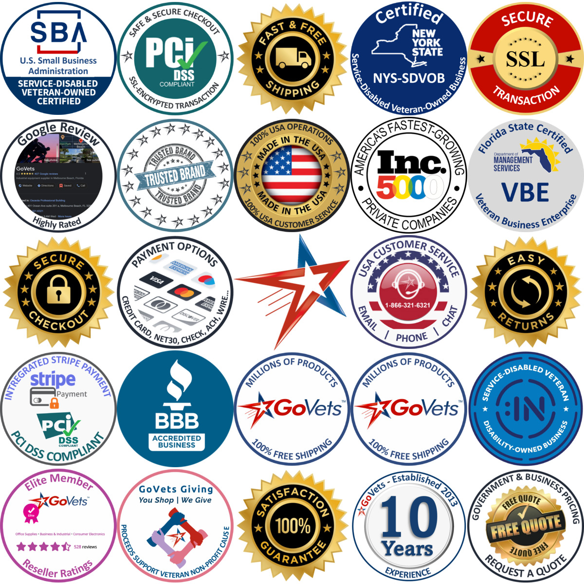 Millions of Products A selection of Retaining Rings and Cables products on GoVets