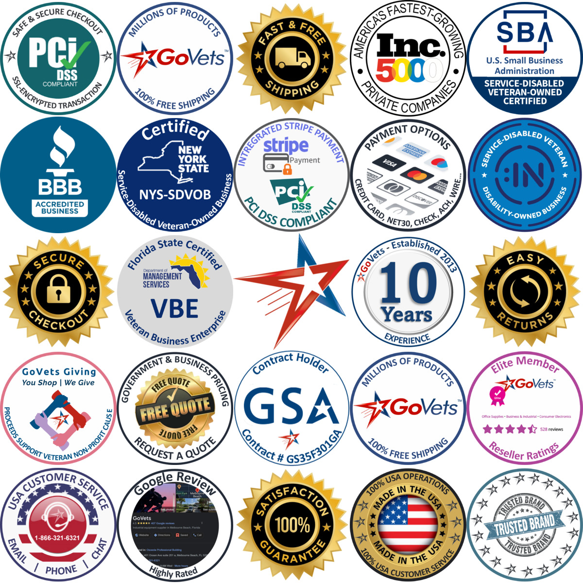 Millions of Products A selection of Square Washers products on GoVets