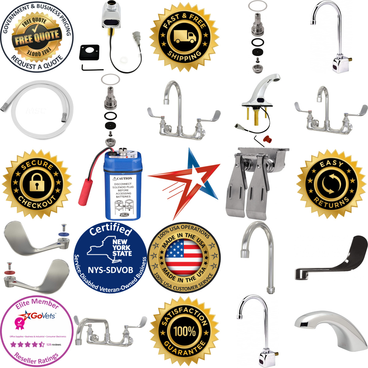 A selection of Sinks products on GoVets