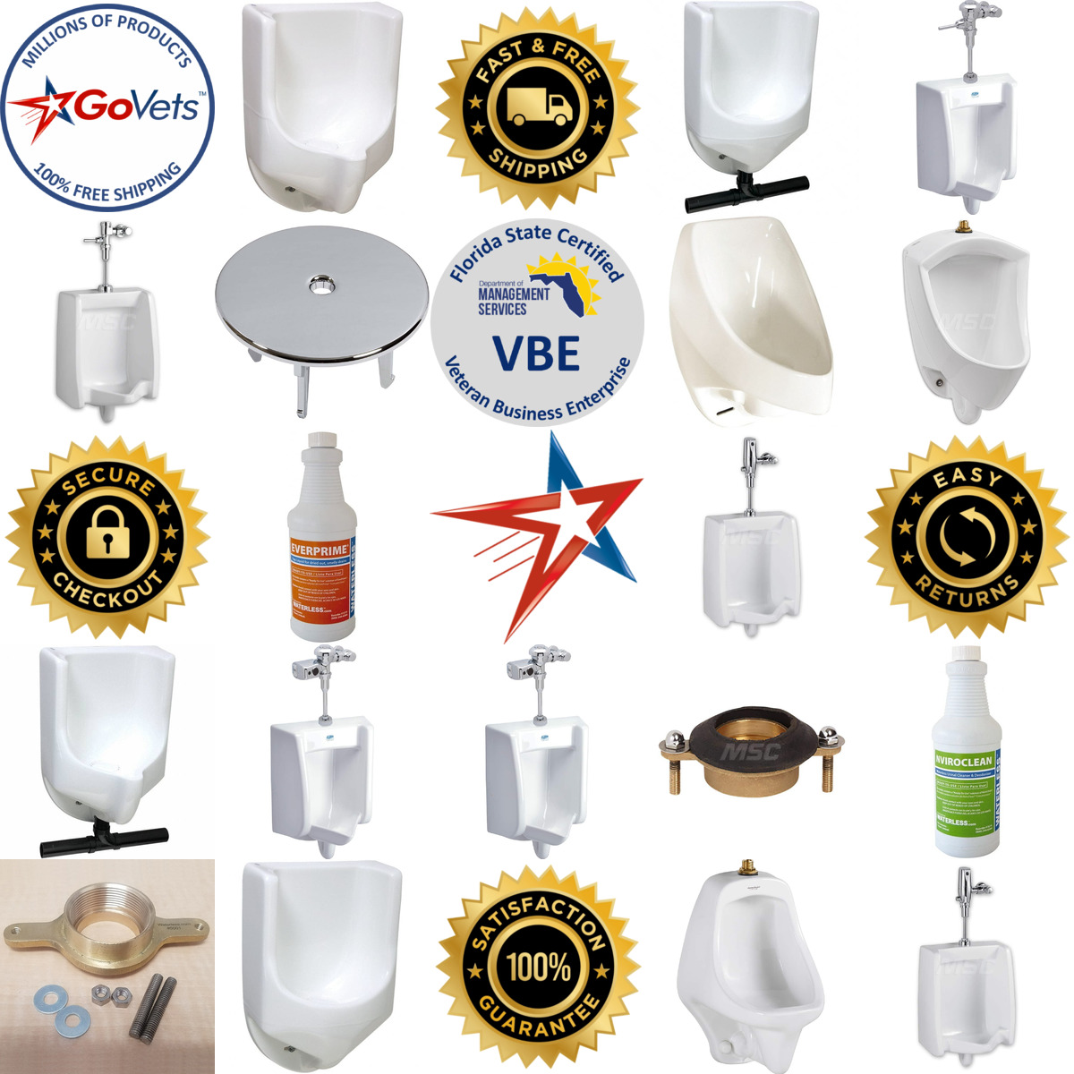 A selection of Urinals and Accessories products on GoVets