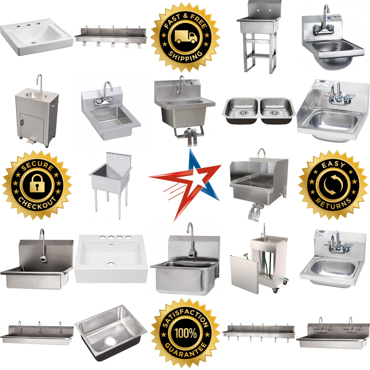 A selection of Sinks products on GoVets