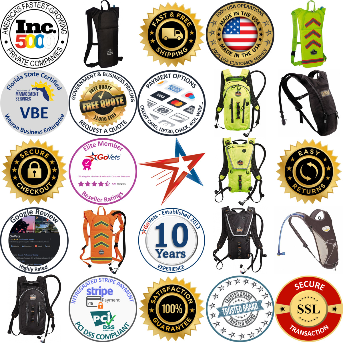 A selection of Hydration Backpacks products on GoVets