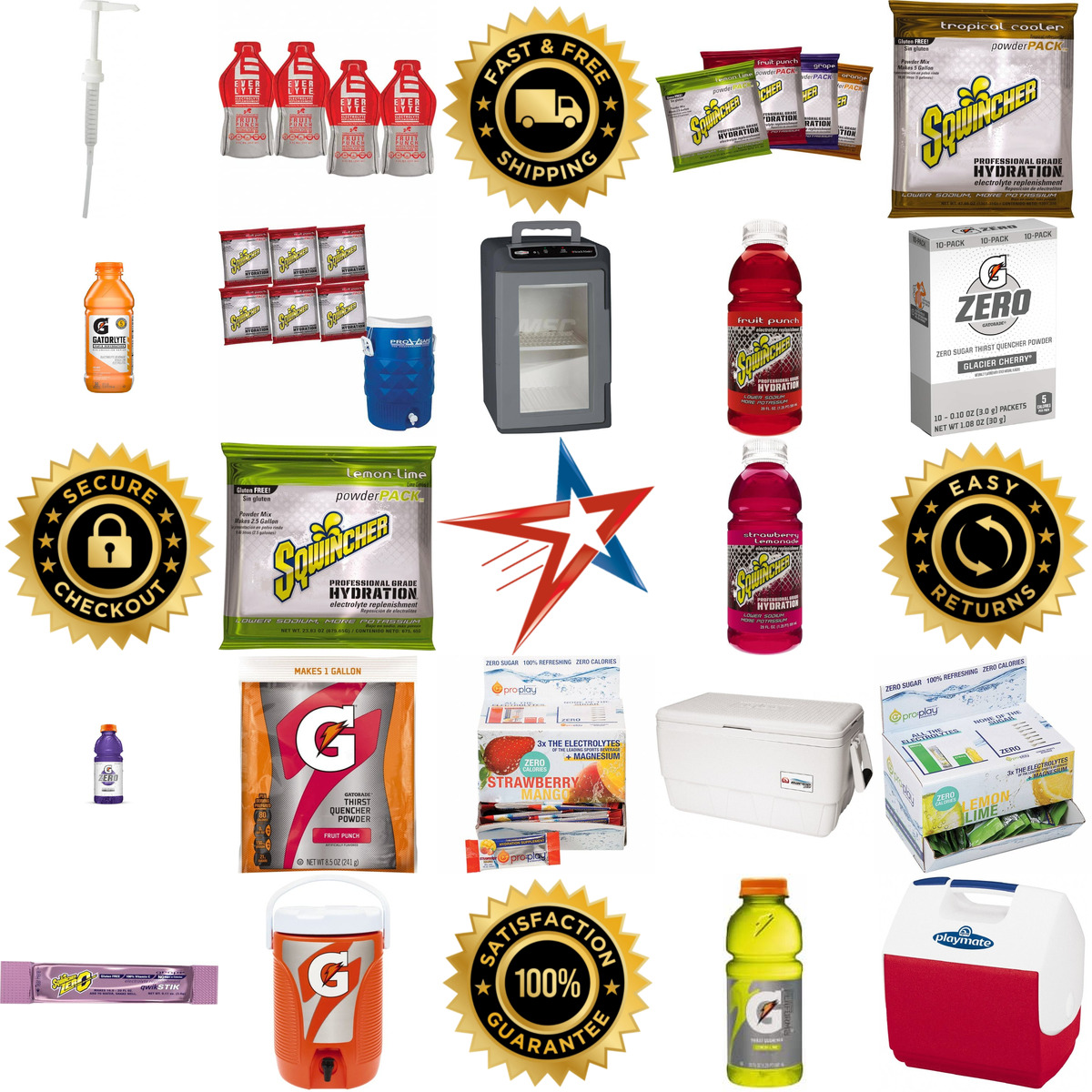 A selection of Hydration and Portable Coolers products on GoVets