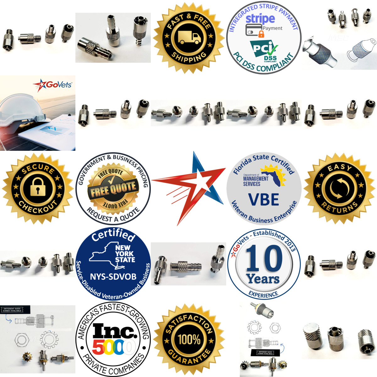 A selection of Medical Tubing Connectors and Fittings products on GoVets