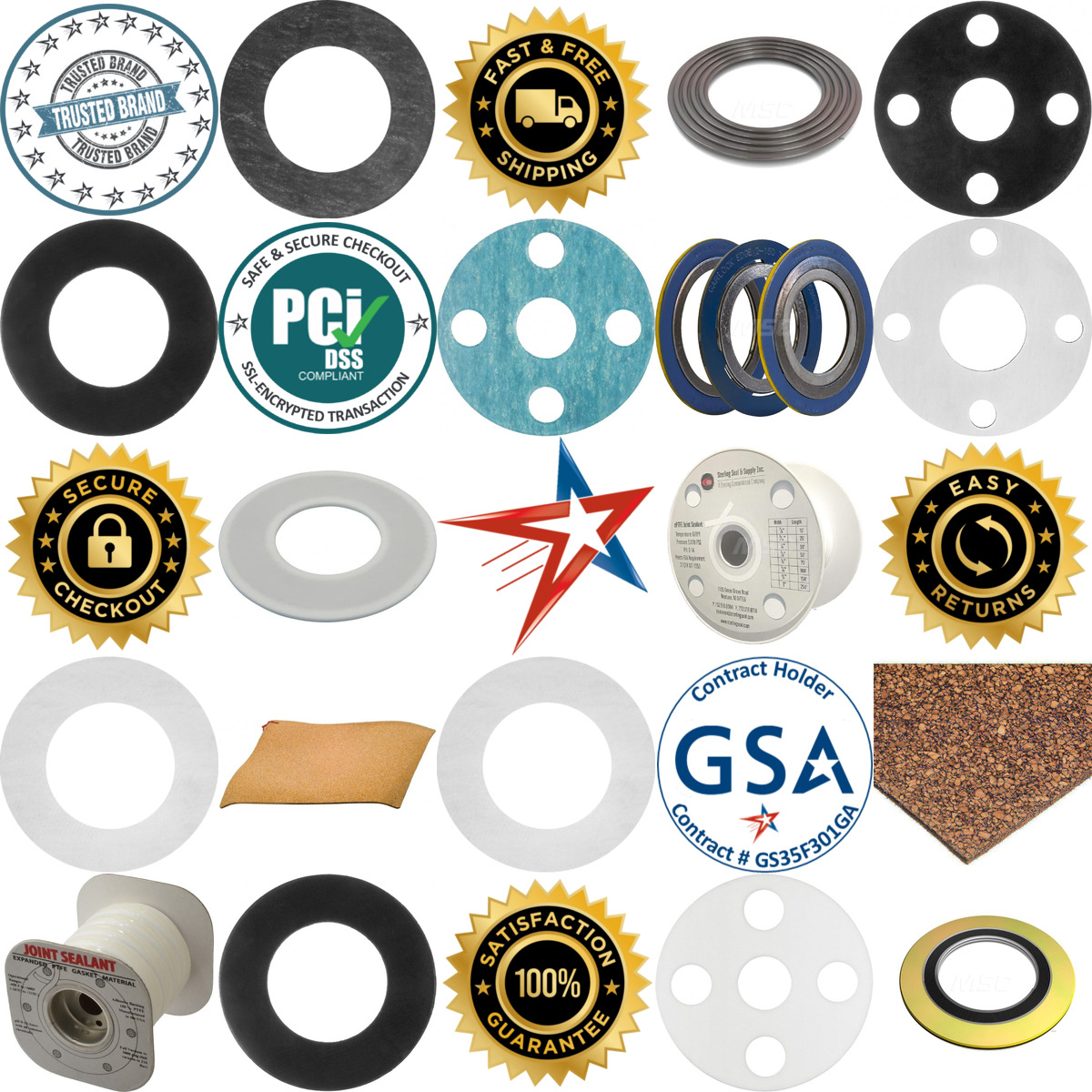 A selection of Gasketing products on GoVets