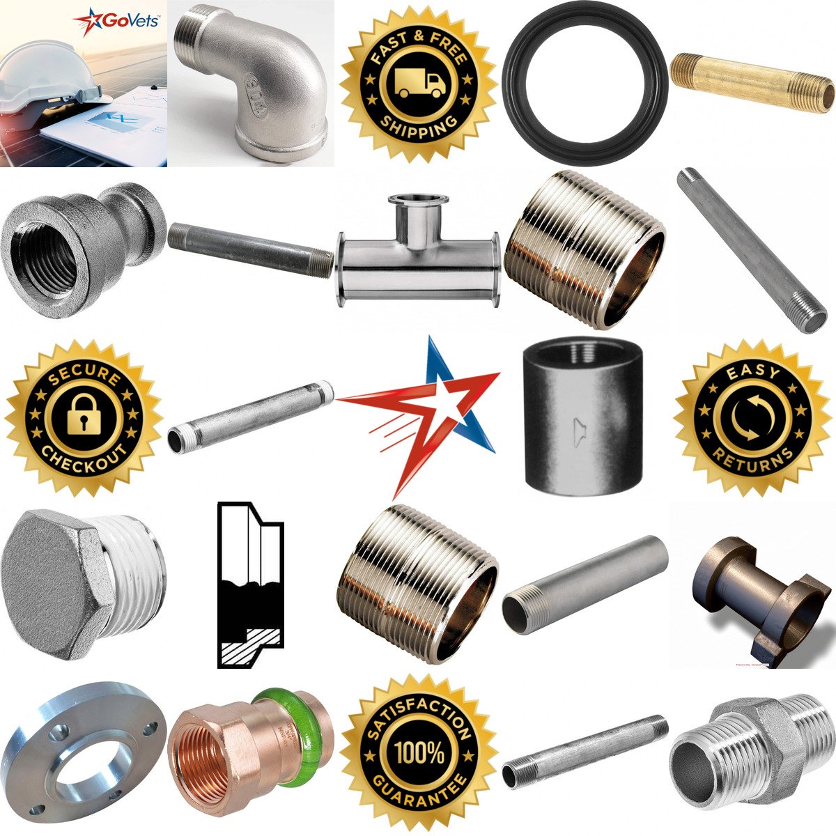 A selection of Plumbing and Pipe Fittings products on GoVets