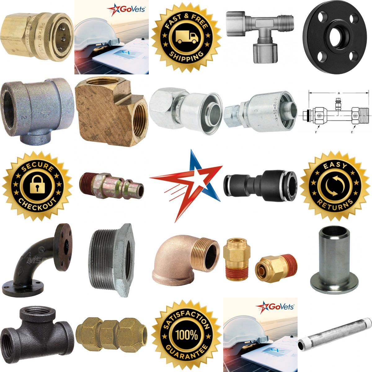 A selection of Fittings and Couplings products on GoVets