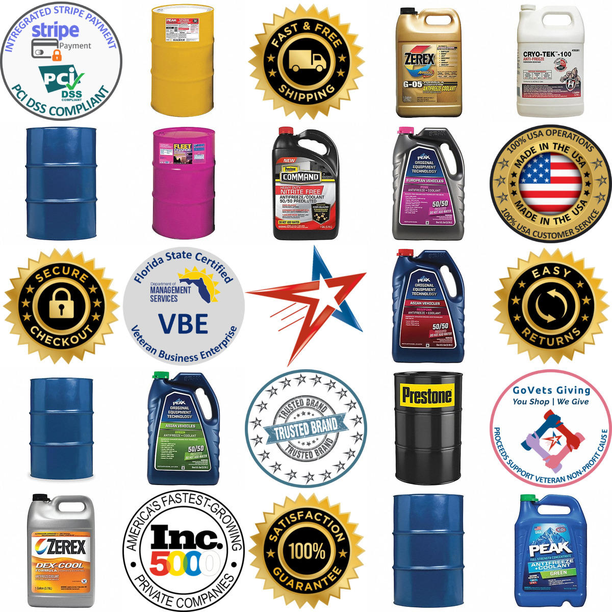 A selection of Antifreeze and Coolants products on GoVets