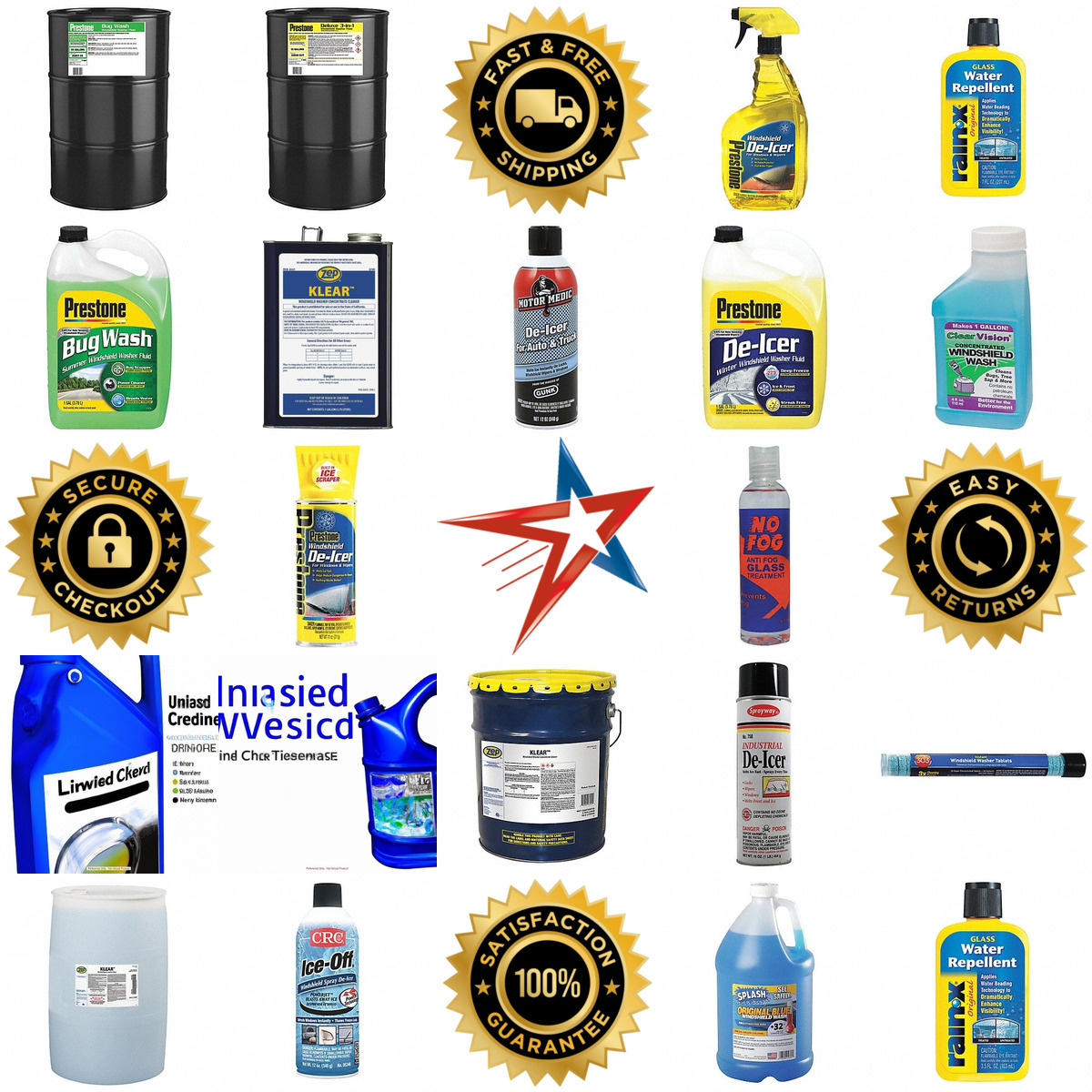 A selection of Washer Fluid and Windshield Treatments products on GoVets