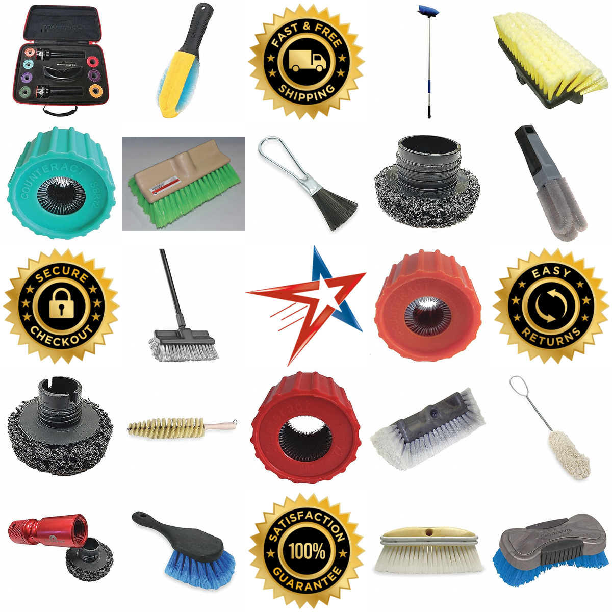 A selection of Vehicle Cleaning and Car Wash Brushes products on GoVets