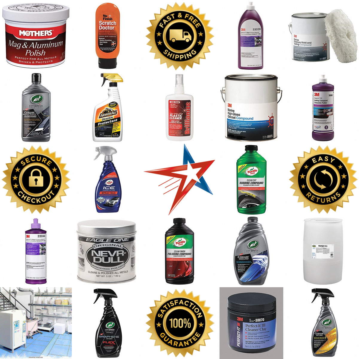 A selection of Waxes and Cleaners products on GoVets