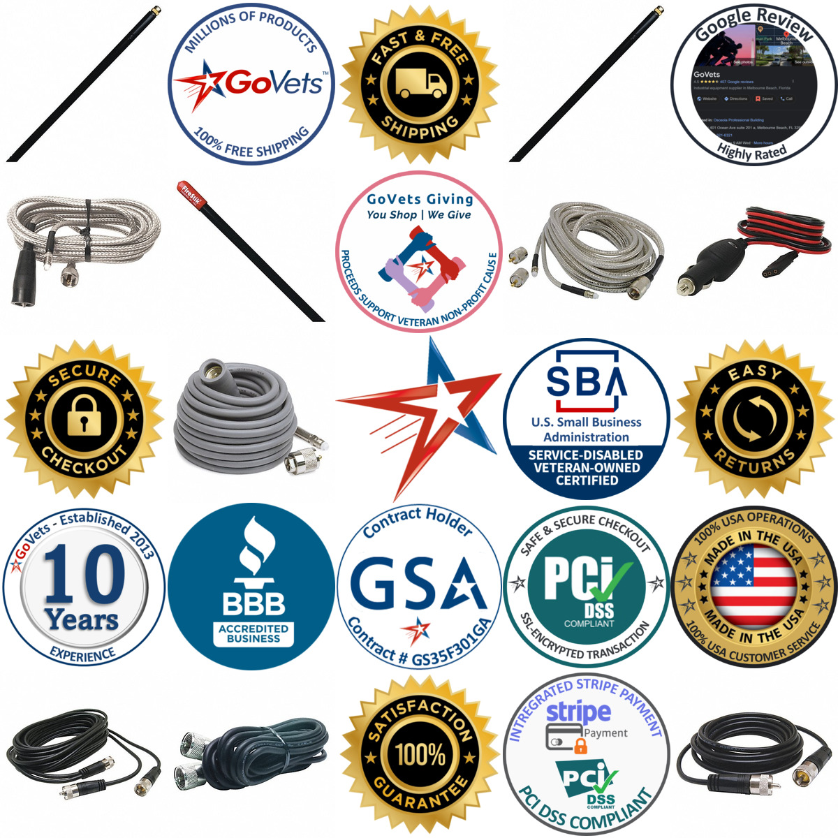 A selection of cb Radio Coaxial Cables products on GoVets