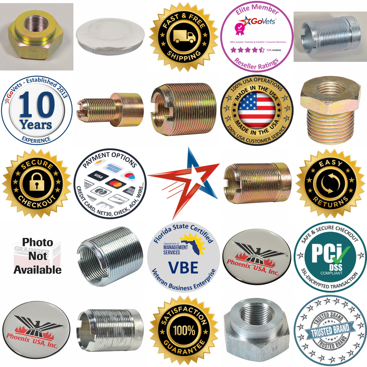 A selection of Hub Cap and Wheel Simulator Accessories and Parts products on GoVets