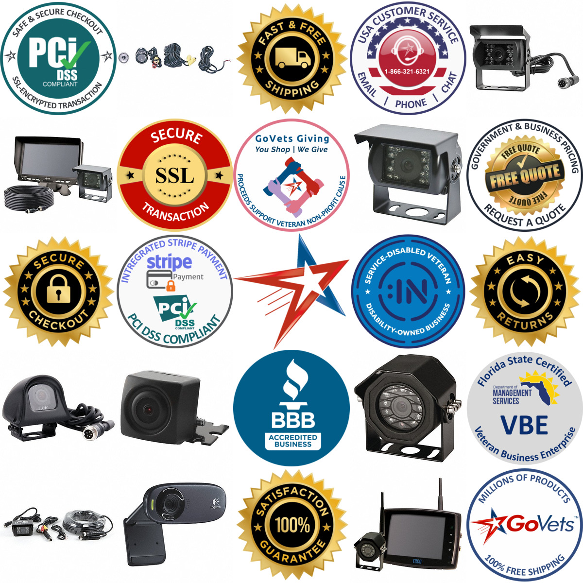 A selection of Automotive Camera System Cameras products on GoVets