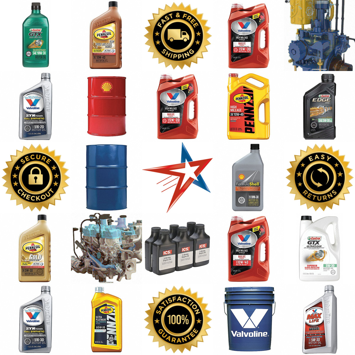 A selection of Engine and Motor Oils products on GoVets