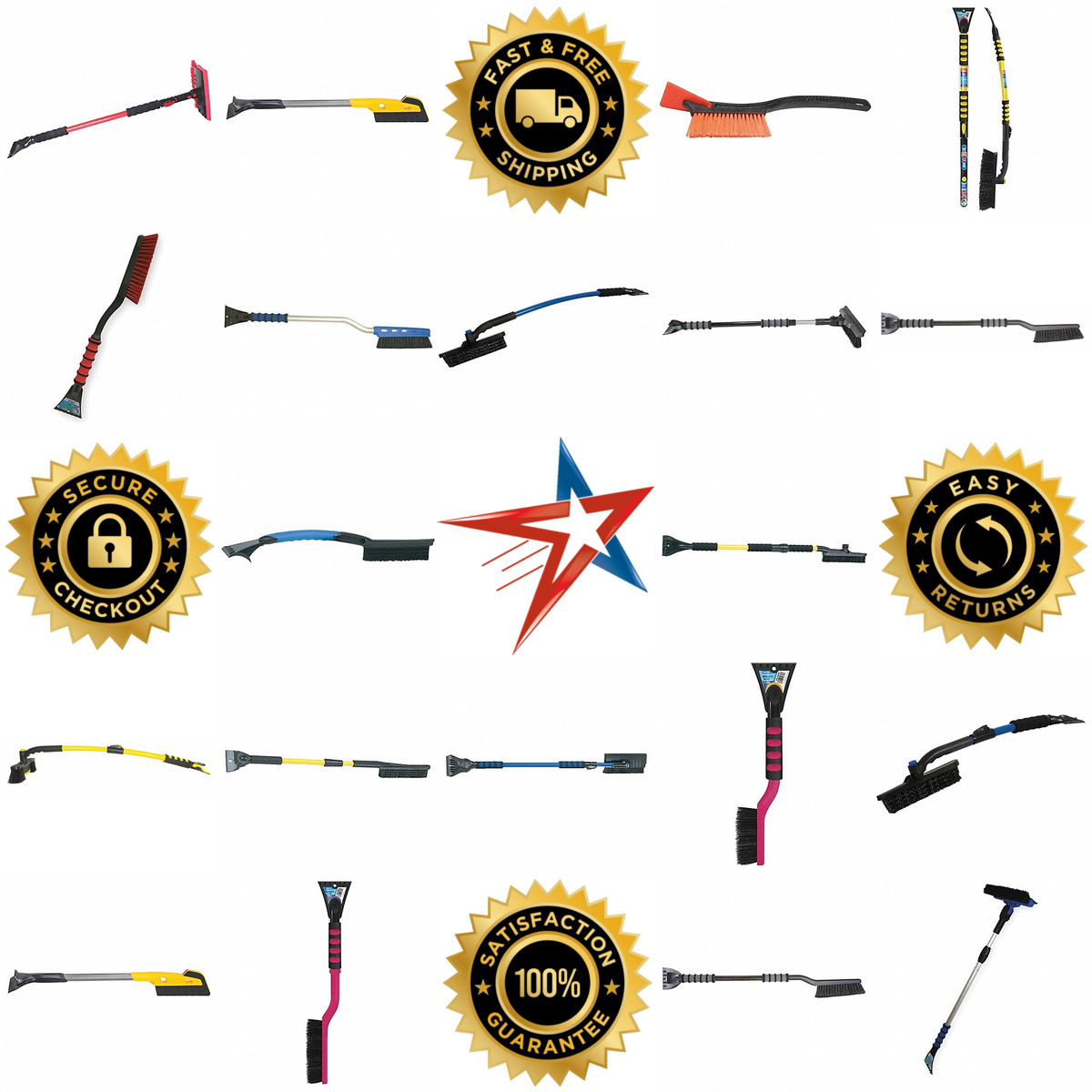 A selection of Snow Brushes and Brooms products on GoVets