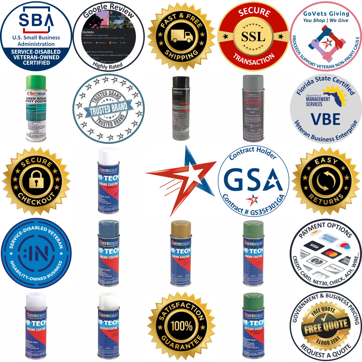A selection of Automotive Paints products on GoVets