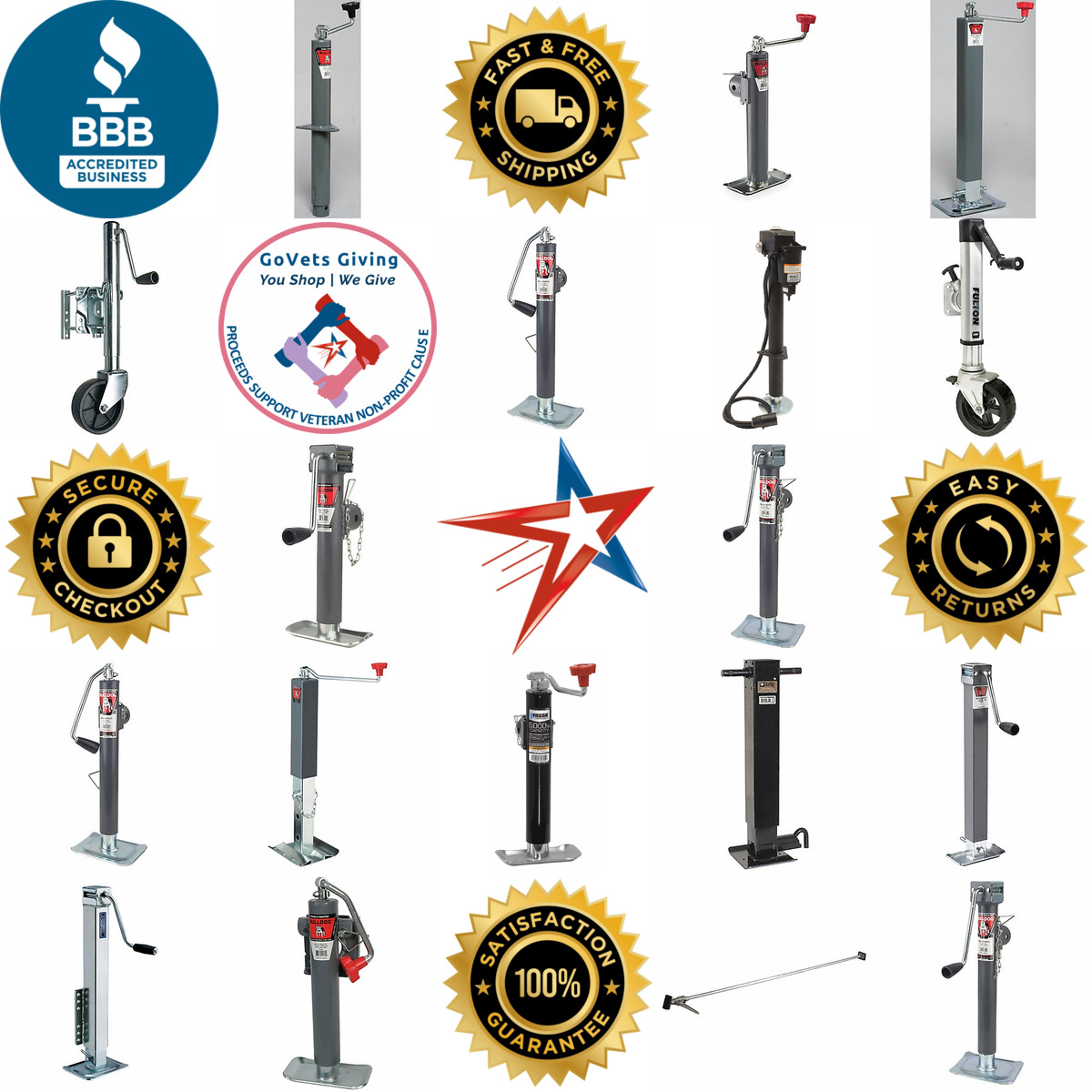 A selection of Trailer Jacks products on GoVets
