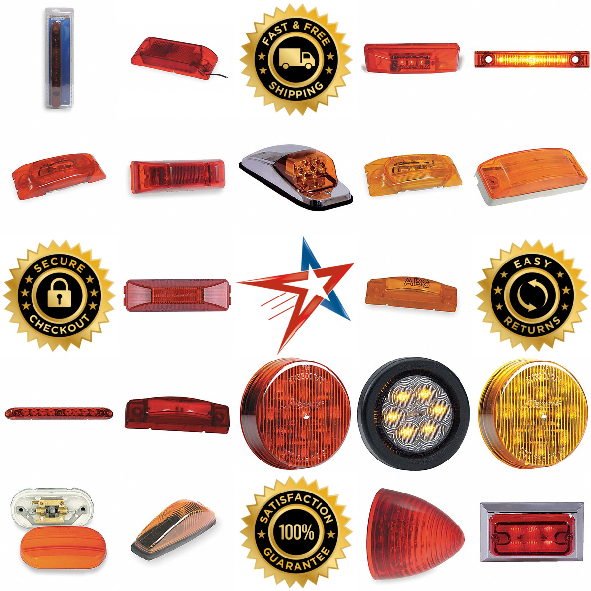 A selection of Clearance and Marker Lights products on GoVets