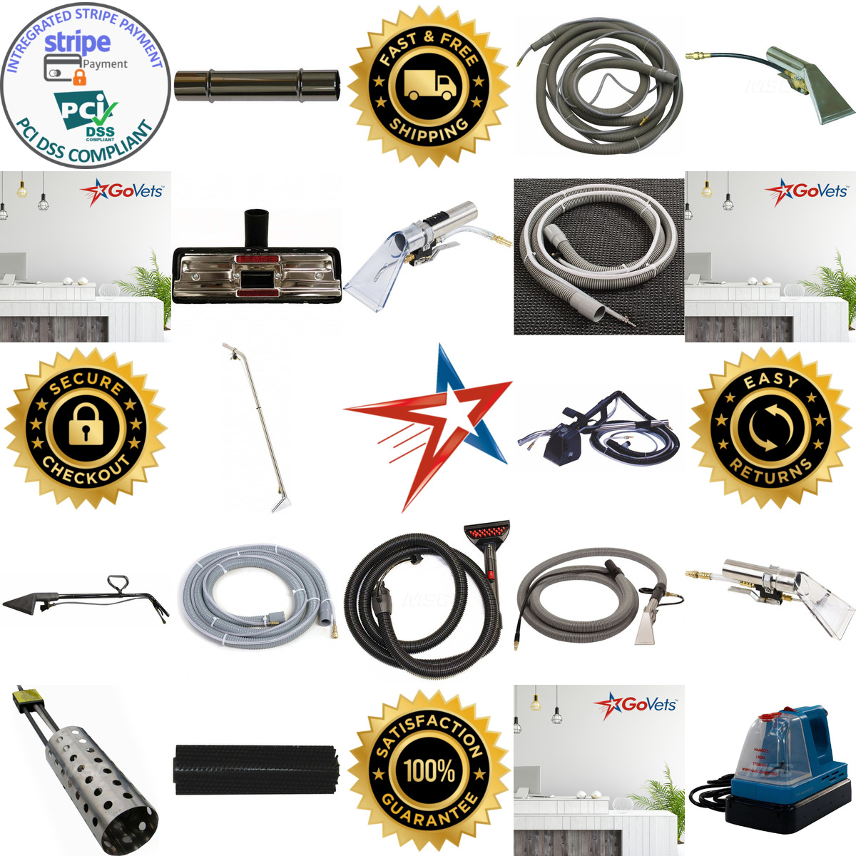 A selection of Carpet Cleaning Machine Hoses and Accessories products on GoVets