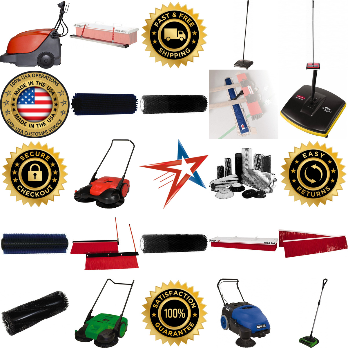 A selection of Floor and Carpet Sweepers and Accessories products on GoVets