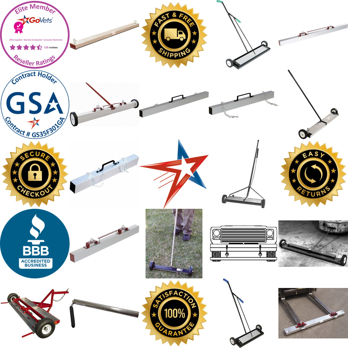 A selection of Magnetic Sweepers products on GoVets