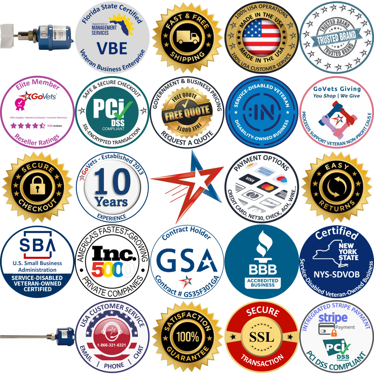 A selection of Value Collection products on GoVets