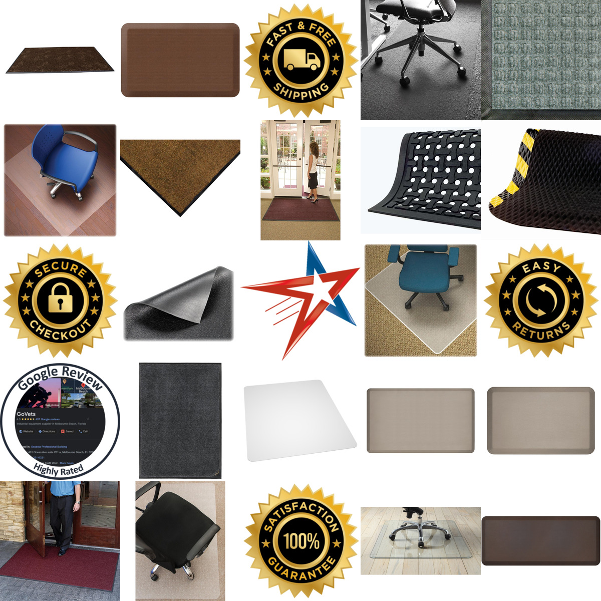 Millions of Products A selection of Chair Mats and Floor Mats products on GoVets