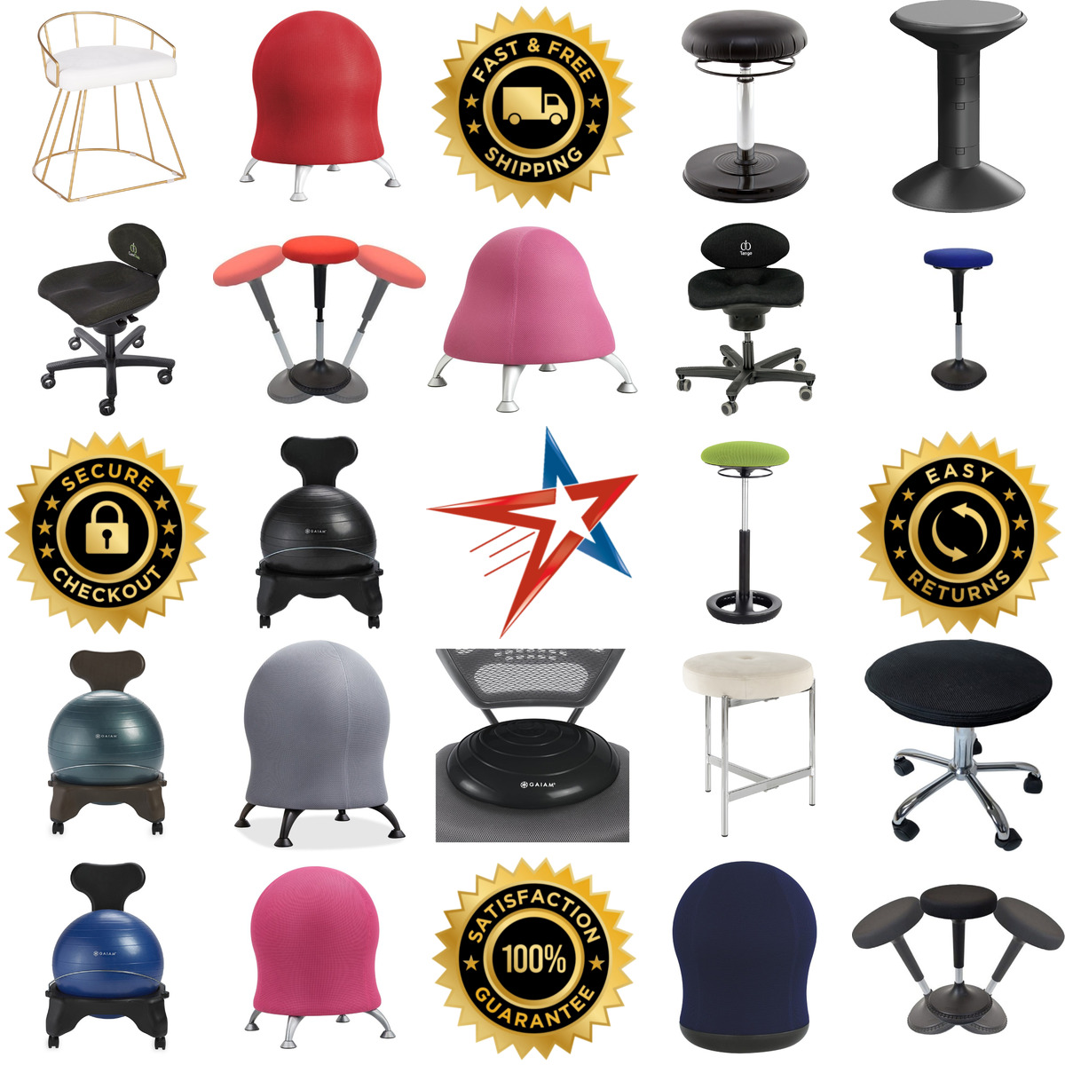 Millions of Products A selection of Active Seating products on GoVets