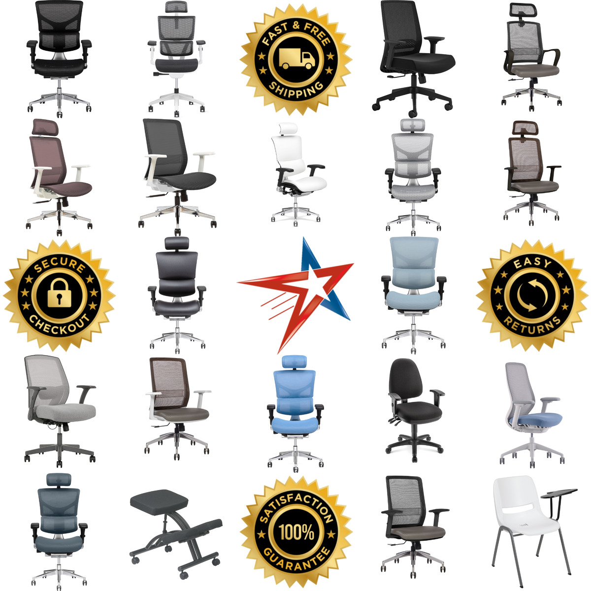 Millions of Products A selection of Ergonomic Office Chairs products on GoVets