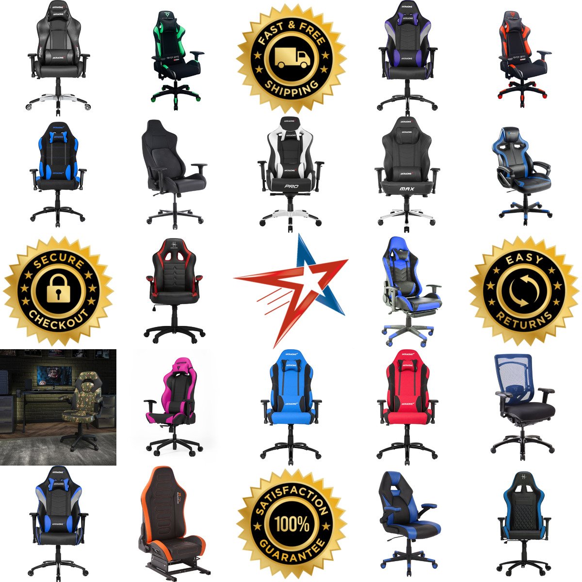 A selection of Gaming Chairs products on GoVets