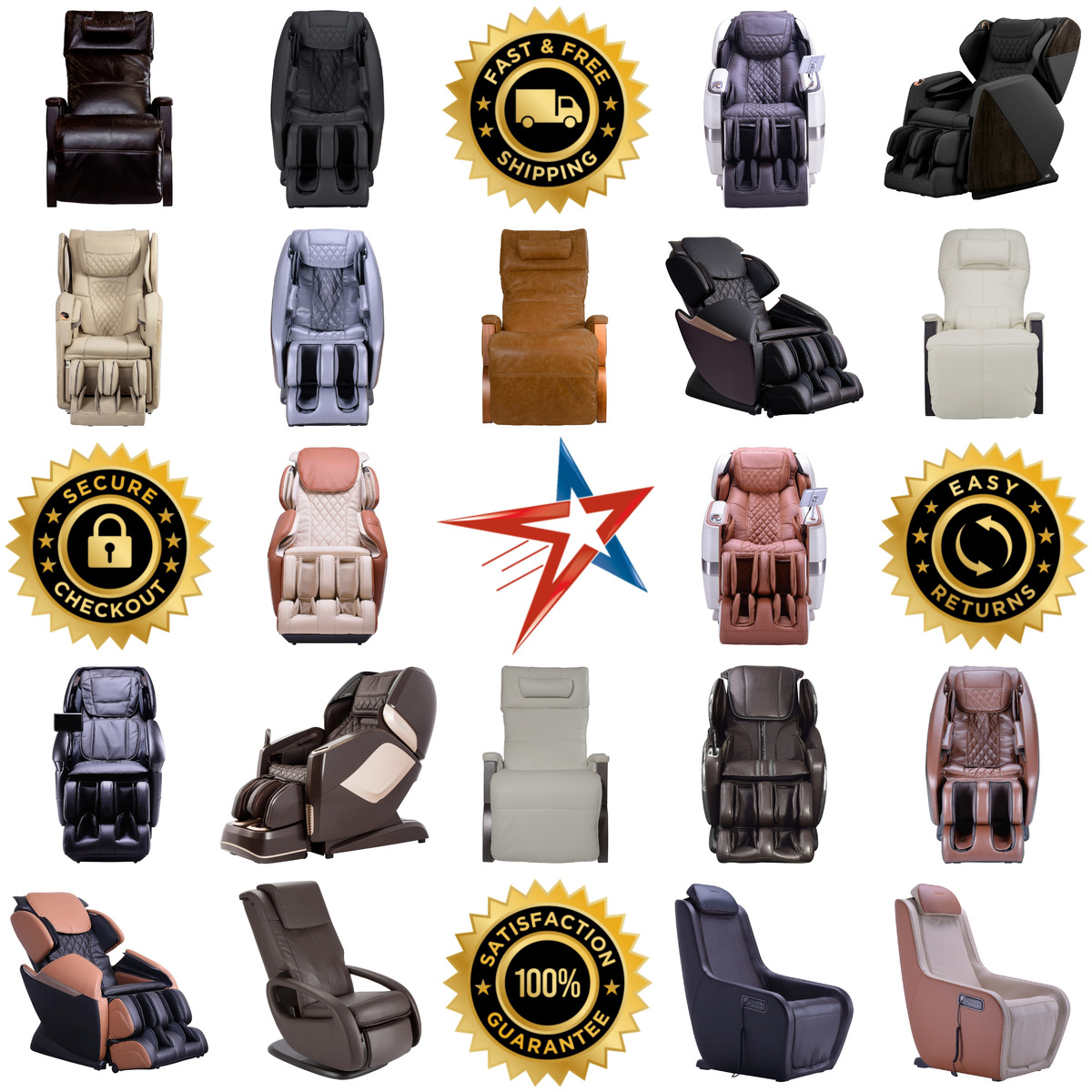 Millions of Products A selection of Massage Chairs products on GoVets