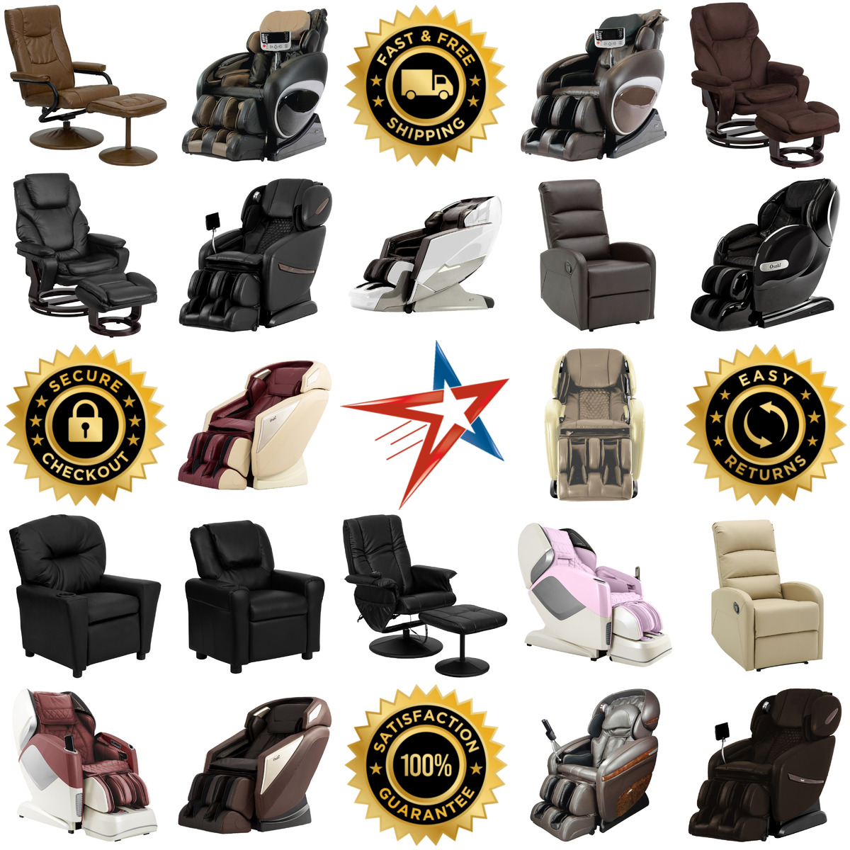 Millions of Products A selection of Recliners products on GoVets
