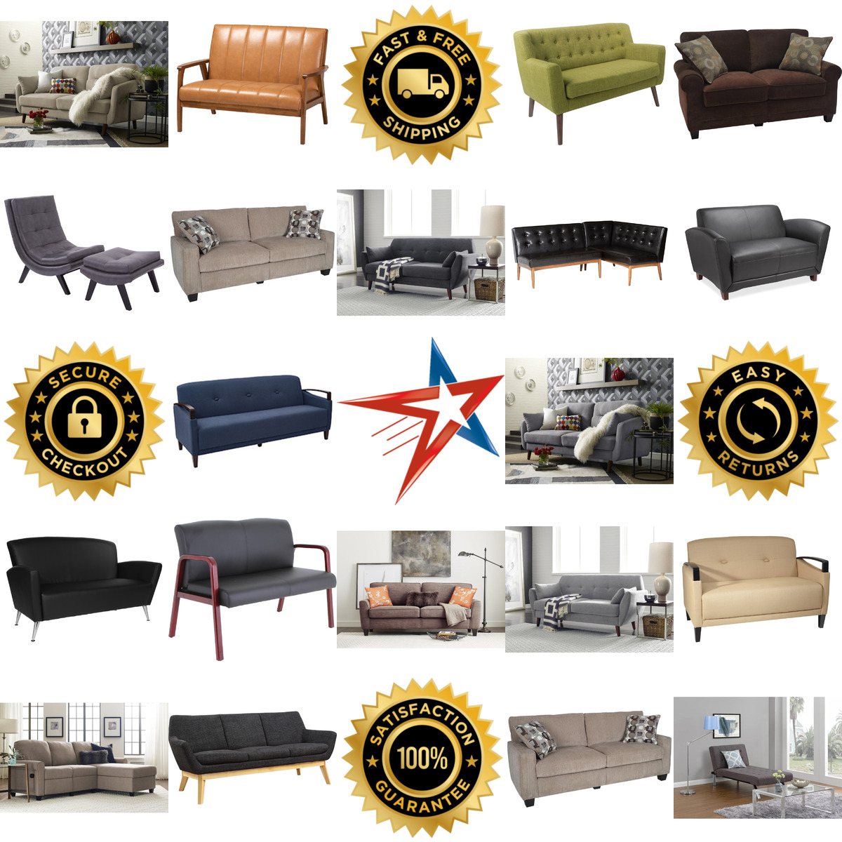 Millions of Products A selection of Sofas and Lounge Chairs products on GoVets