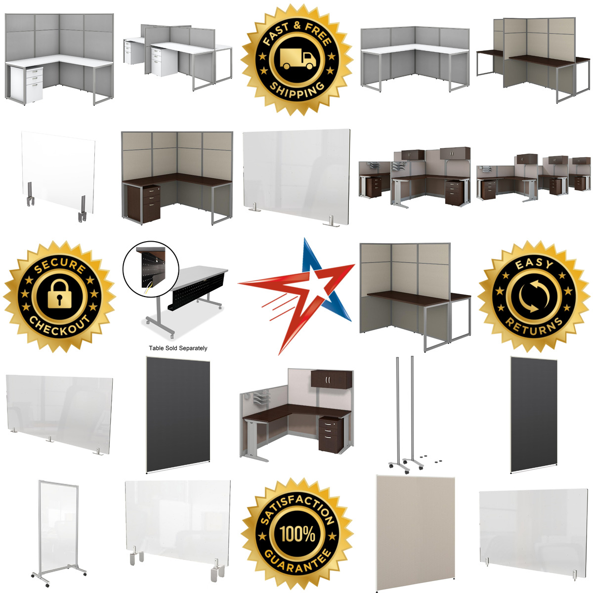Millions of Products A selection of Portable Partitions products on GoVets
