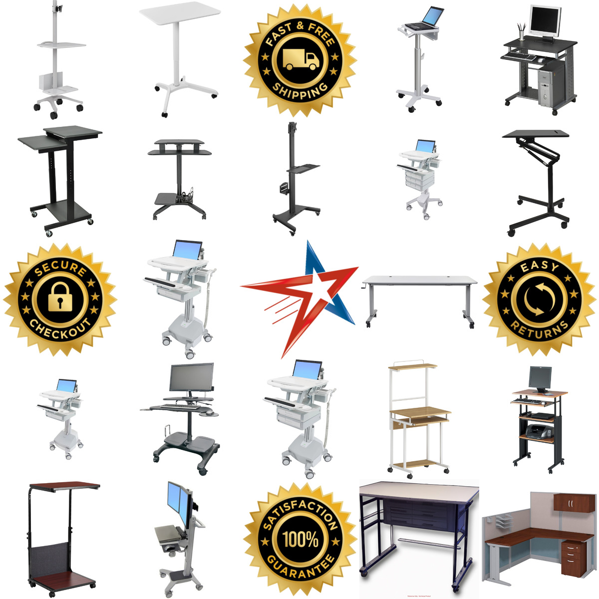 A selection of Portable Desks products on GoVets