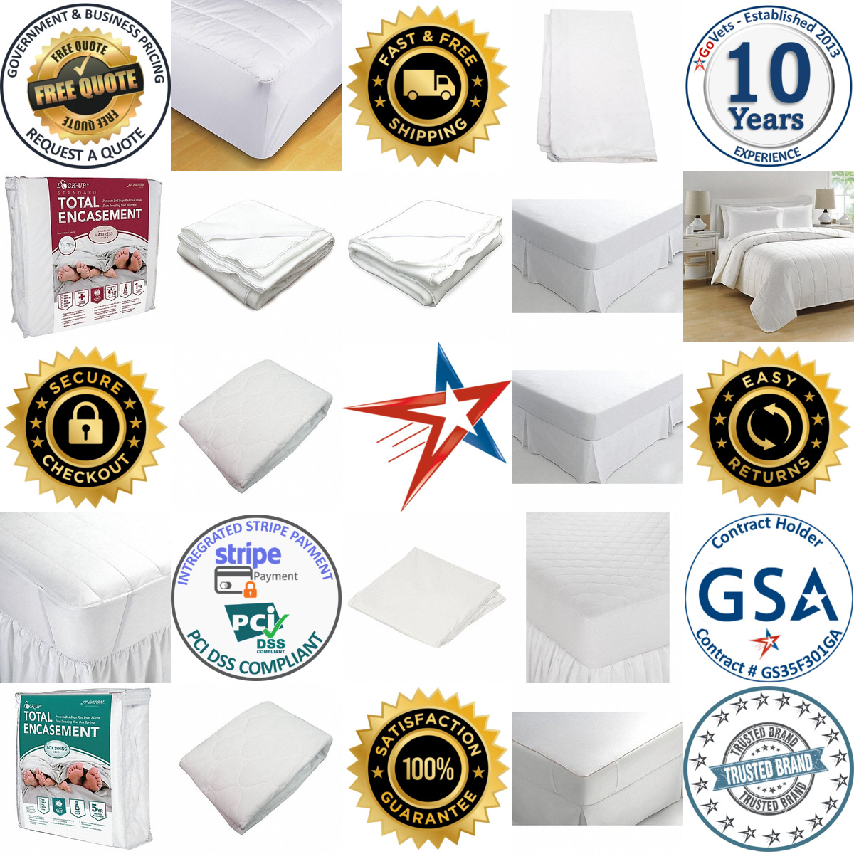 A selection of Mattress and Pillow Protectors products on GoVets