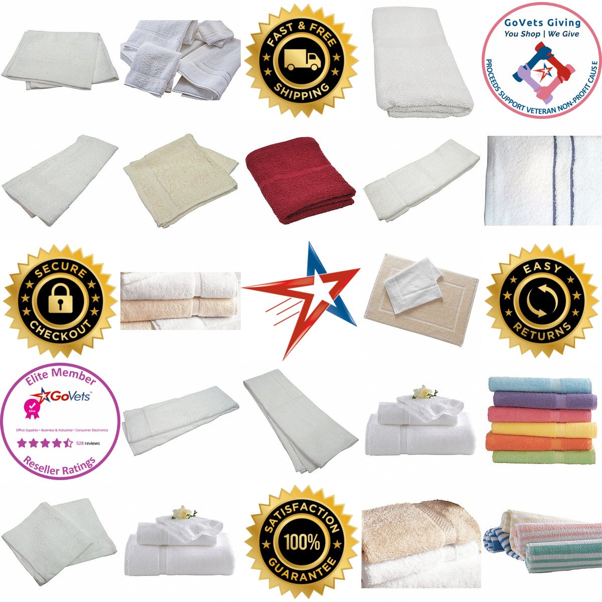 A selection of Towels products on GoVets