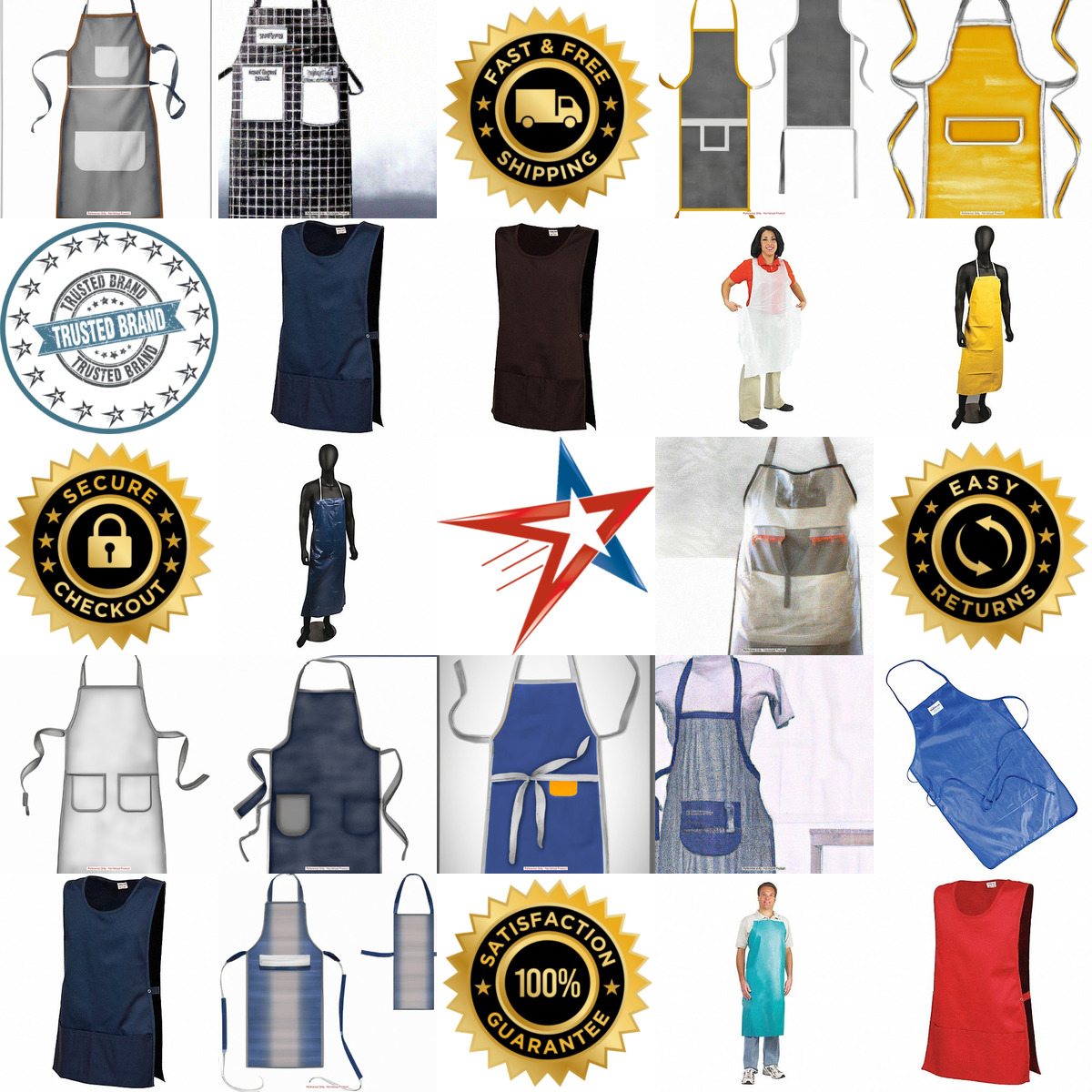 A selection of Kitchen Aprons products on GoVets