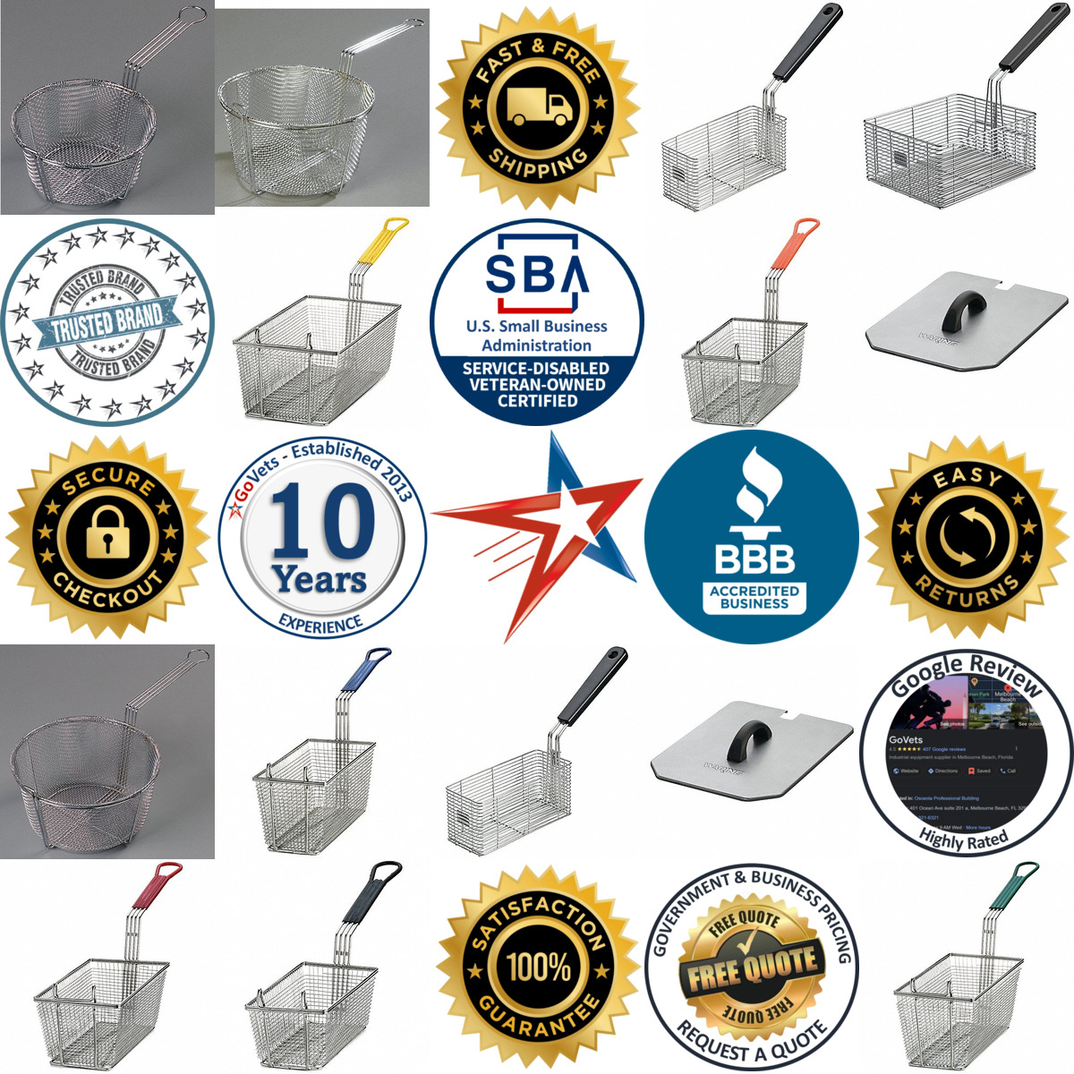 A selection of Fryer Baskets and Covers products on GoVets