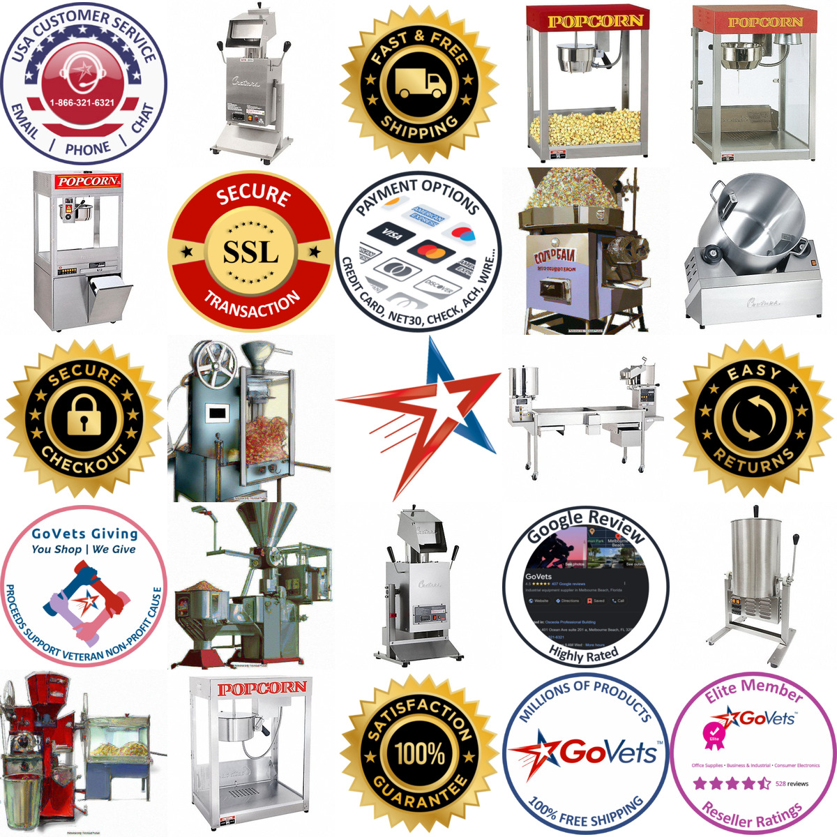 A selection of Popcorn Makers products on GoVets