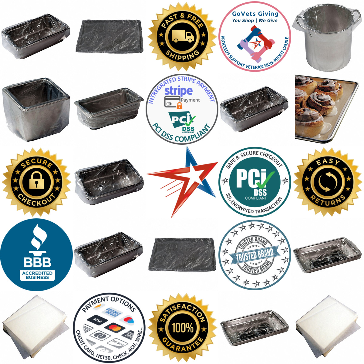 A selection of Disposable Pan Liners products on GoVets