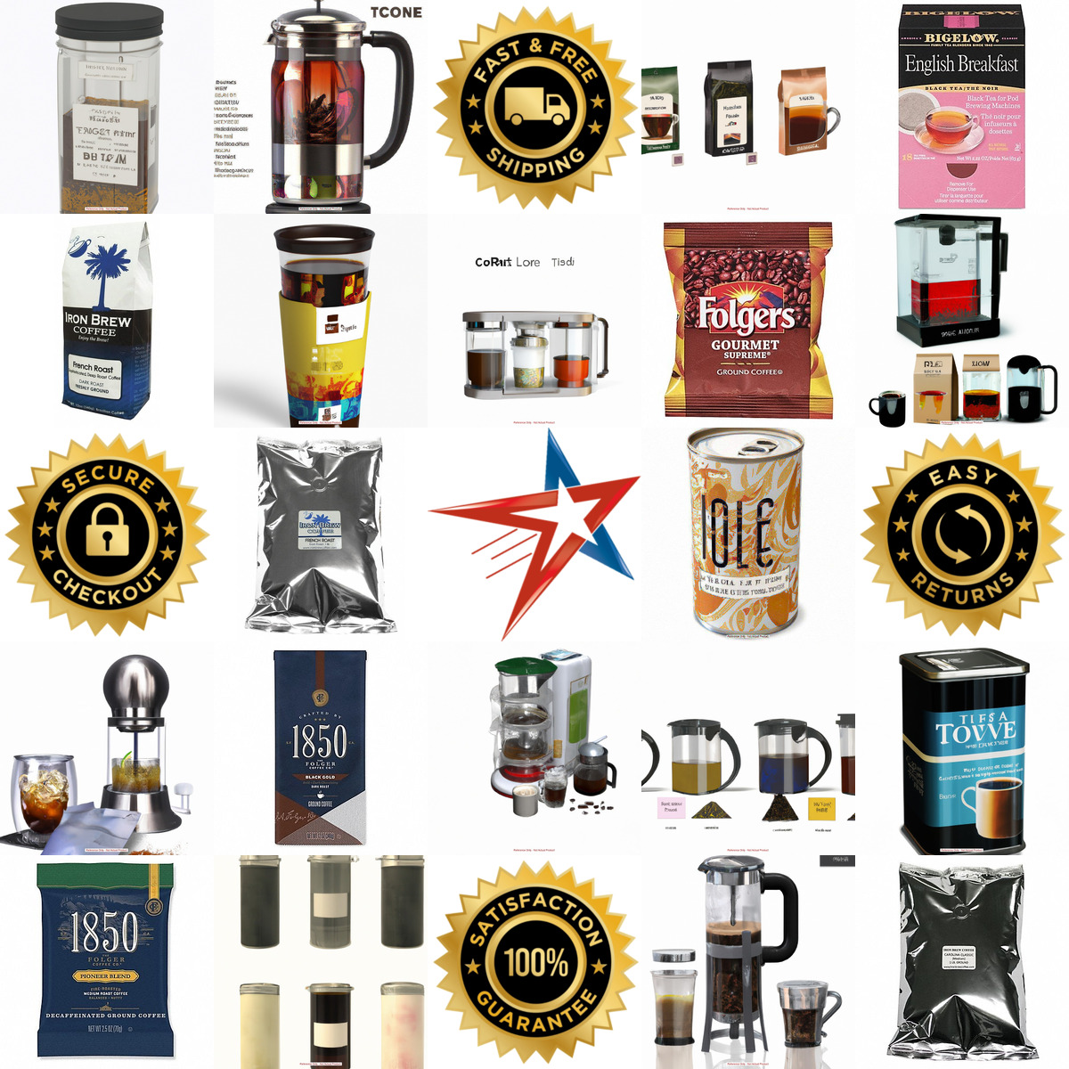 A selection of Coffee Tea and Beverage Mixes products on GoVets