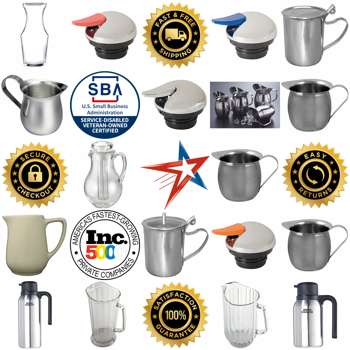 A selection of Beverage Pitchers and Servers products on GoVets