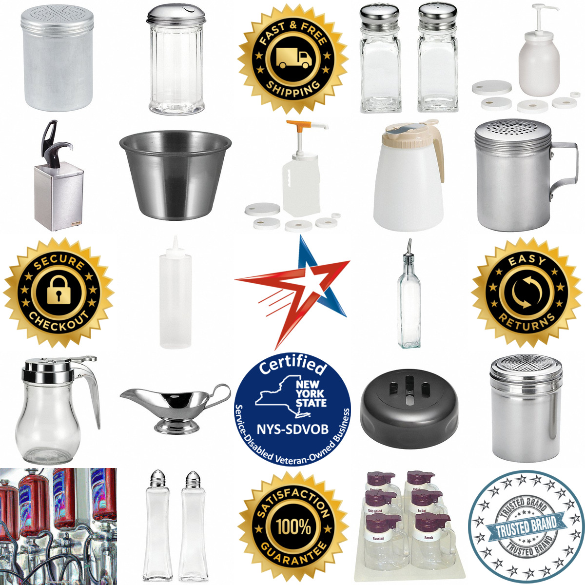 A selection of Condiment Pumps and Dispensers products on GoVets