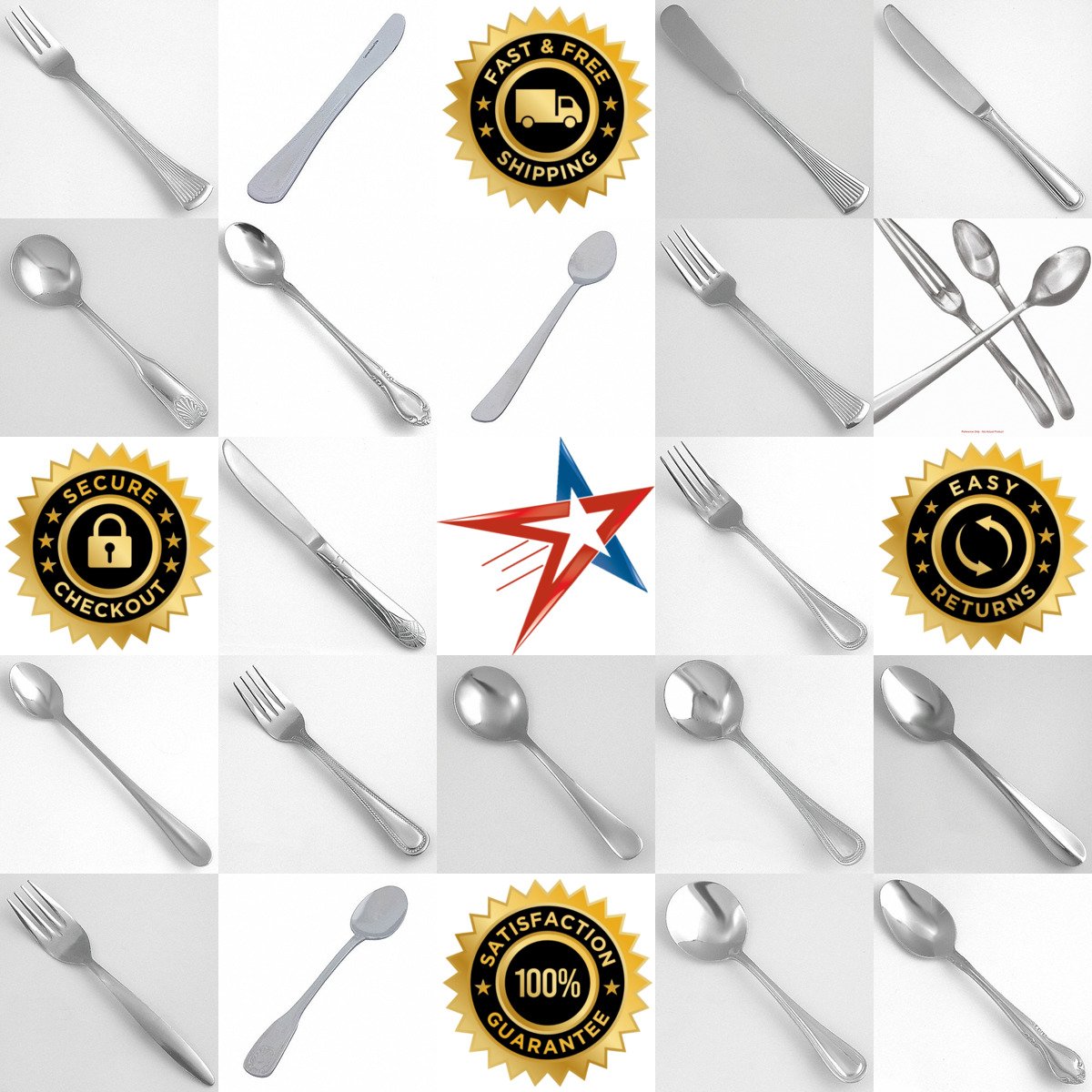 A selection of Flatware products on GoVets